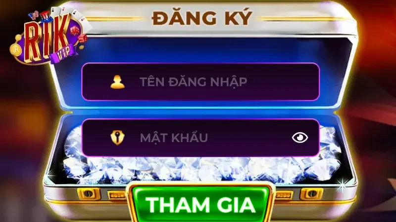 Đăng ký RIKVIP cho mỗi cược thủ hoàn thành nhanh qua vài bước